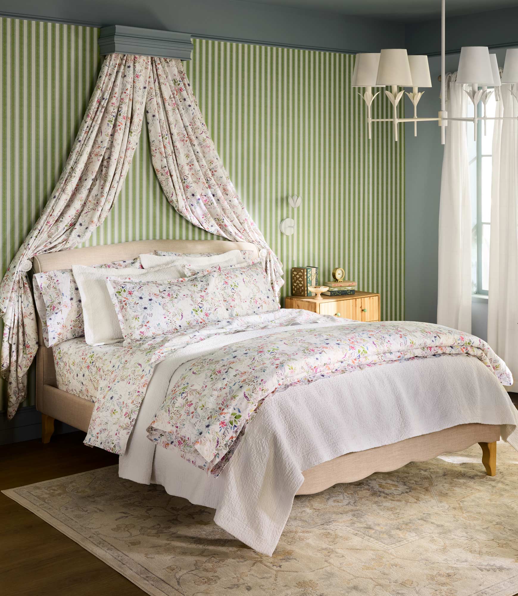 Chloe Floral Percale Duvet Set - Image 4
