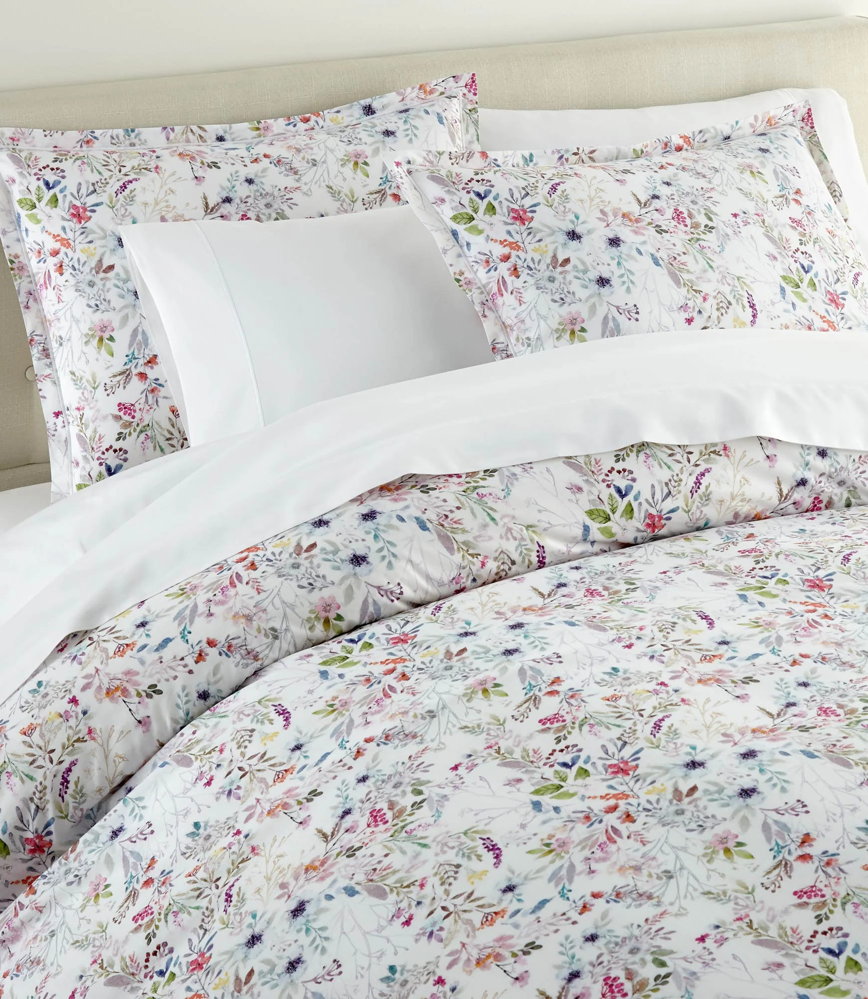 Chloe Floral Percale Duvet Set - Image 7