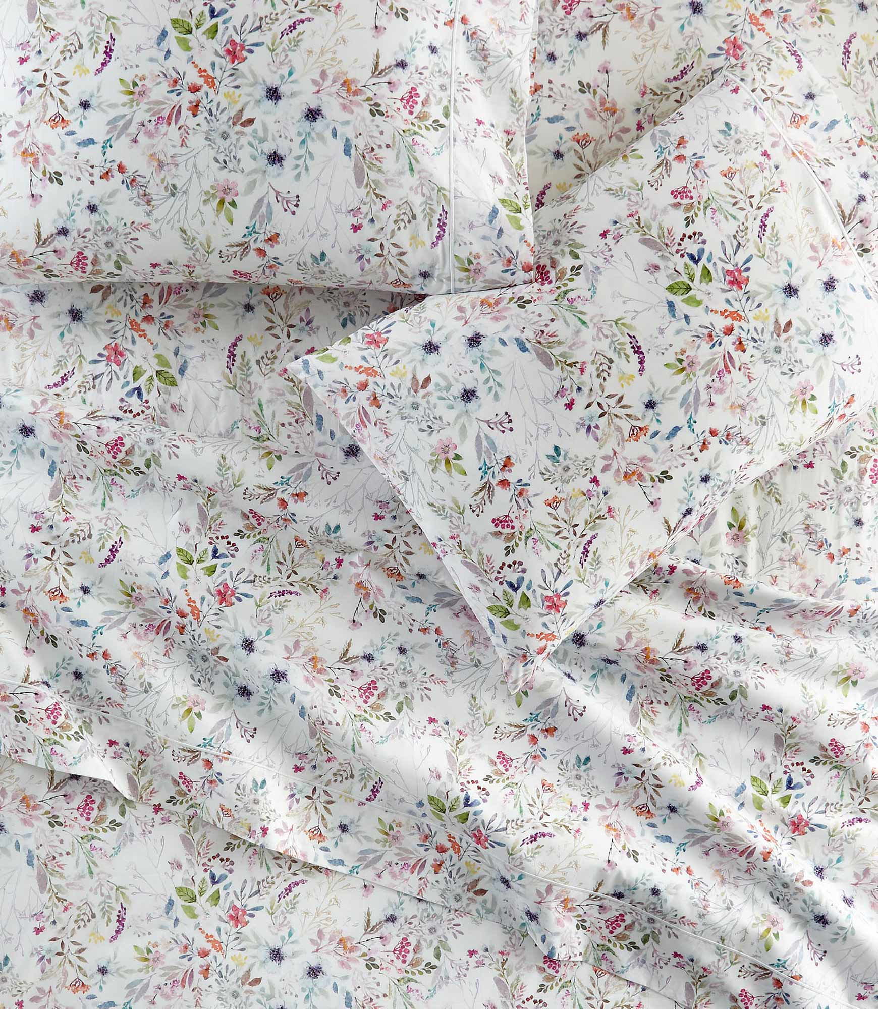 Chloe Floral Percale Pillowcases - Image 2