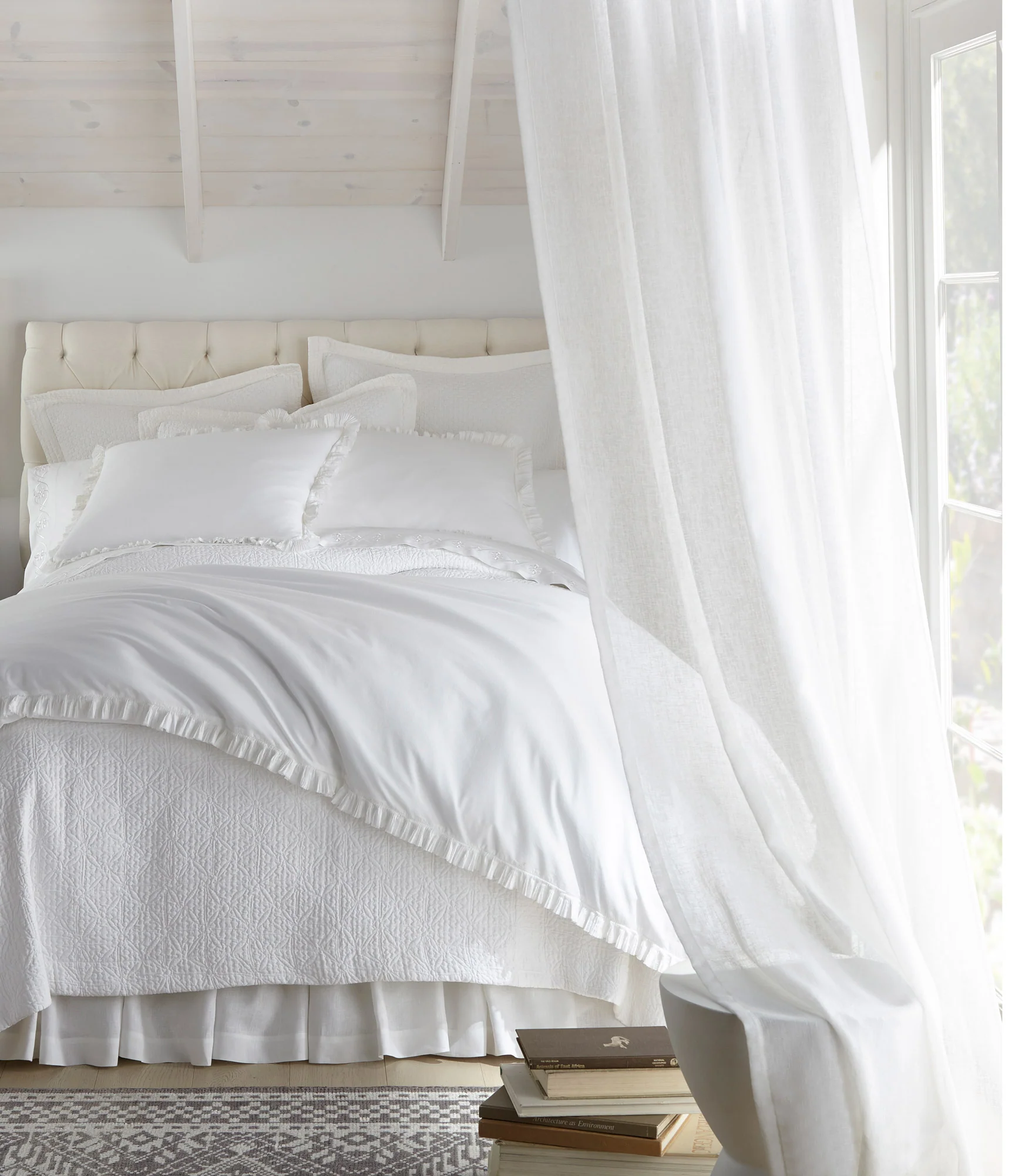 Ellie Ruffled Percale Sham - Image 3