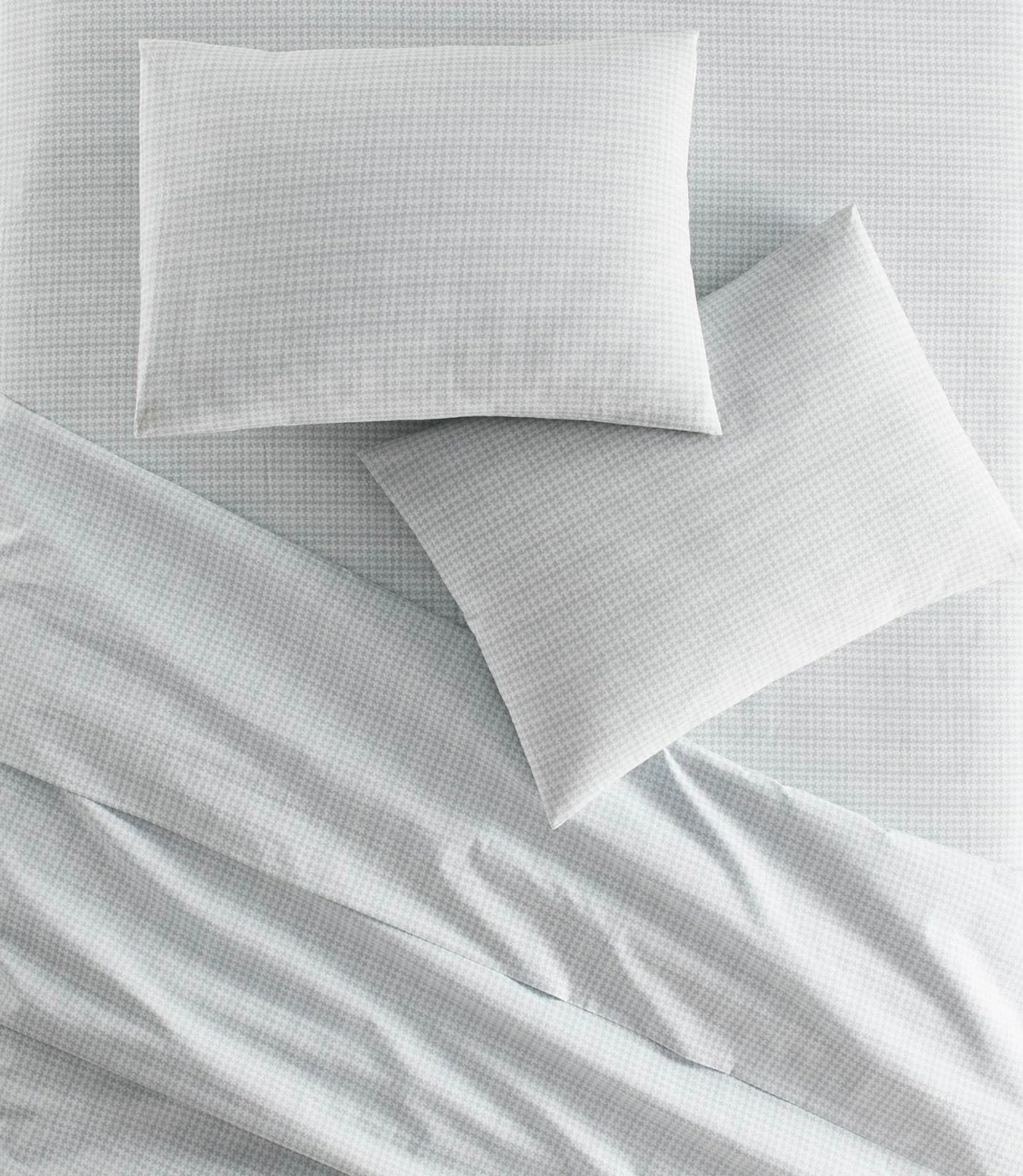 Houndstooth Percale Flat Sheet - Image 2