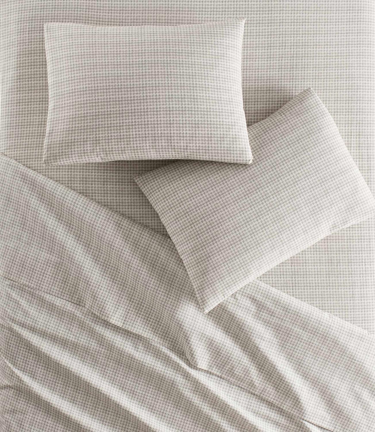 Houndstooth Percale Flat Sheet - Image 4
